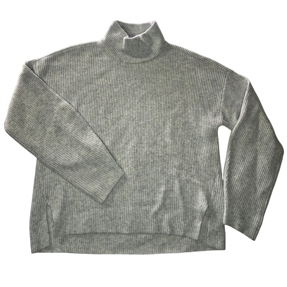 Abercrombie & Fitch Sweaters - Abercrombie Fitch Womens Gray Ribbed Turtleneck Sweater Size M